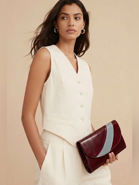 Bally Handbags - Bally 2-Way Shoulder Bag /
Clutch | Made in Italy |
Burgundy Leather Vintage